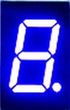 LED Display 7 segment 1-bit 0