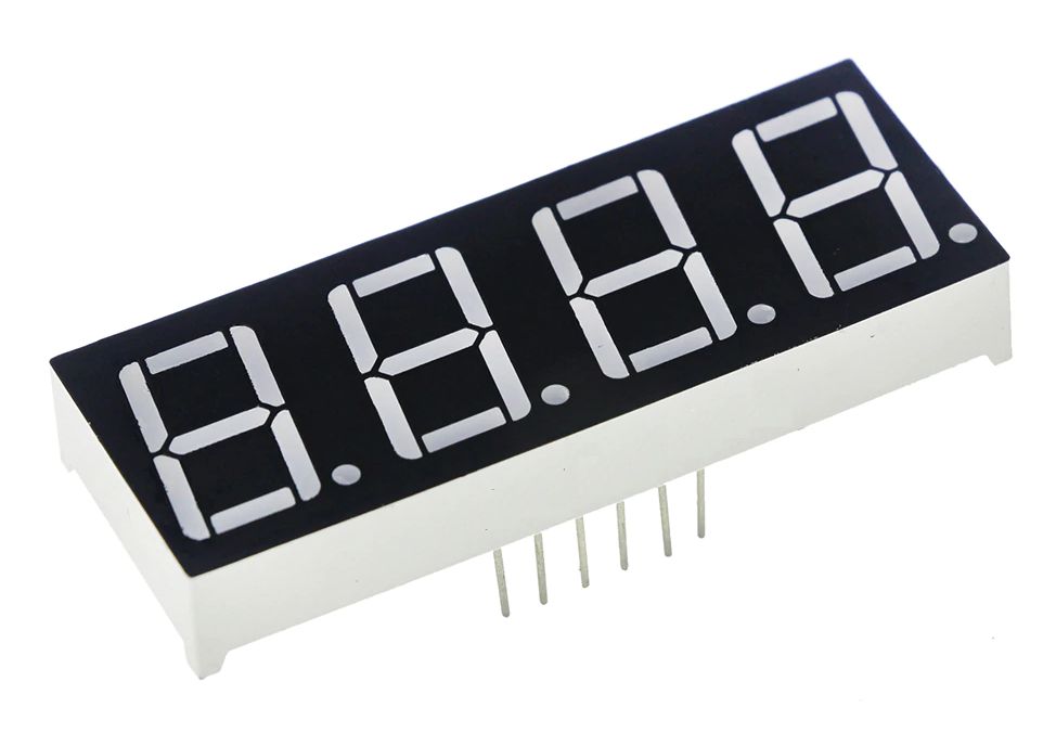 LED Display module 7 segmenten 4-bit rood 0.56'' gezamelijke kathode