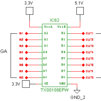 Logic Level 5V naar 3