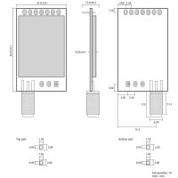 LoRa module 433Mhz 22dBm UART SMA Female antenne connector LLCC68 chip E220-400T22D - Afbeelding 6