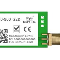 LoRa module 868/915Mhz 22dBm UART SMA Female antenne connector LLCC68 chip E220-900T22D - Afbeelding 4