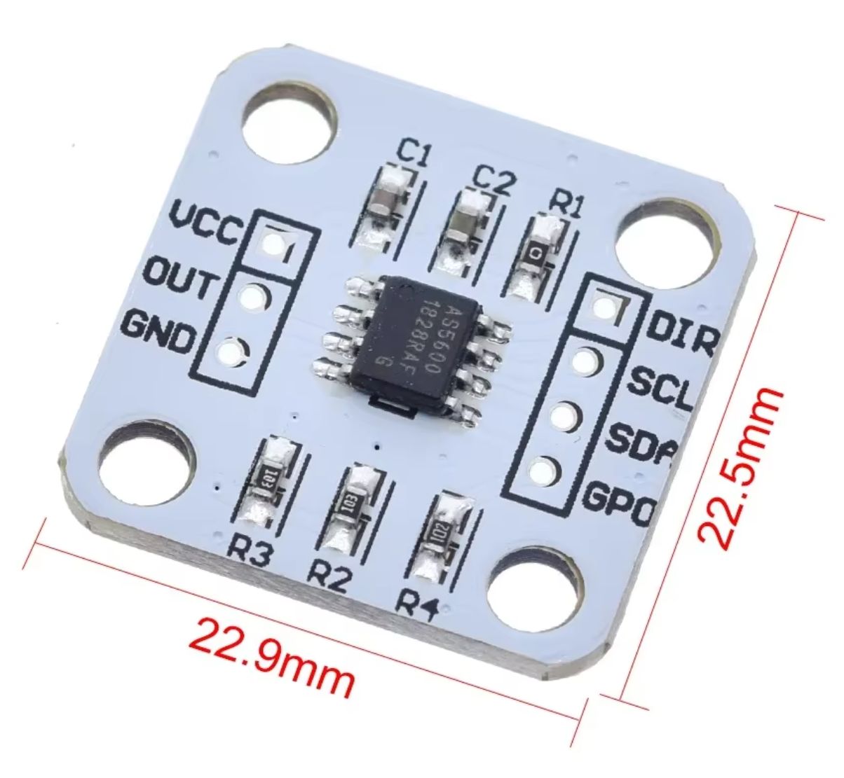 Magnetische rotary encoder module 12-bit I2C A5600 - DomoticX