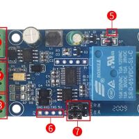 Modbus RS485 RTU Relais module 7-24VDC schakelt 1xNO/NC 250V 10A versie X1 v2.1 - Afbeelding 3