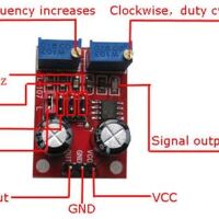 Puls en duty cycle generator 1Hz-200KHz module NE555 pinout