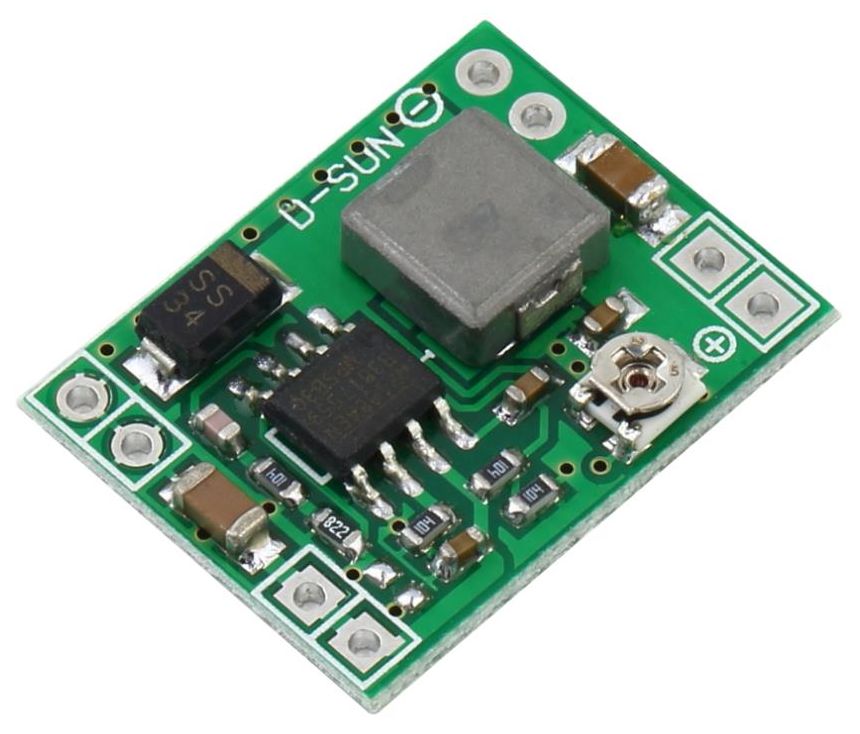 Spanningsregelaar module DC-DC step-down max. 28V naar 0.8-20V instelbaar max. 3A MP1584EN