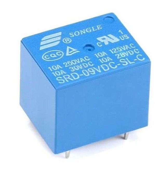 Relais 1xCO 250VAC-10A 30VDC-10A 1P2T / 9V SRD-09VDC-SL-C