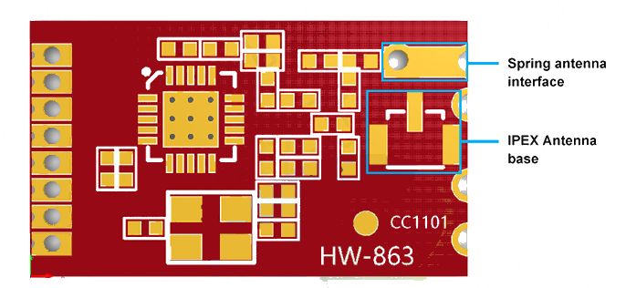 RF zender 433MHz module CC1101 03