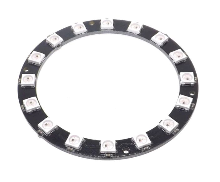RGB LED module 16-bit cirkel met WS2812 chip (NeoPixel) RGB LED module 16-bit cirkel met WS2812 chip (NeoPixel)