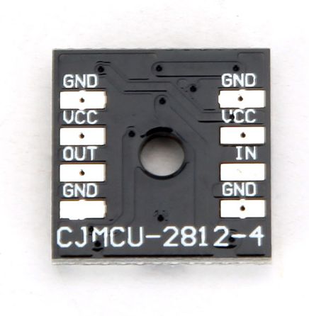 RGB LED 4-bit NeoPixel vierkant (WS2812) achterkant