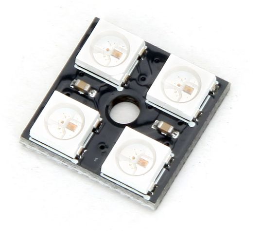 RGB LED module 4-bit vierkant met WS2812 chip (NeoPixel)