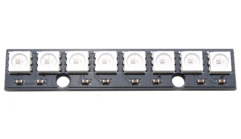 RGB LED 8-bit NeoPixel strook (WS2812) bovenkant