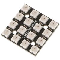 RGB LED module 16-bit 4x4 vierkant 30x30mm met WS2812 chip (NeoPixel)