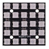 RGB LED module 25-bit 5x5 vierkant 39x39mm met WS2812 chip (NeoPixel) 02