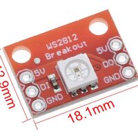 RGB LED module breakout 1-bit met WS2812 chip (NeoPixel) met headerpins - Afbeelding 4
