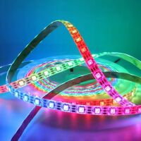 RGB LED strip IP30 met plakzijde 95CM 58 LED WS2812B 5050 chip (NeoPixel) - Afbeelding 8
