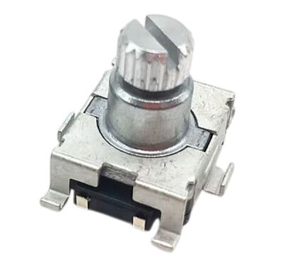 Rotary encoder met drukknop 9.5mm geribbelde EC11 SMD 01