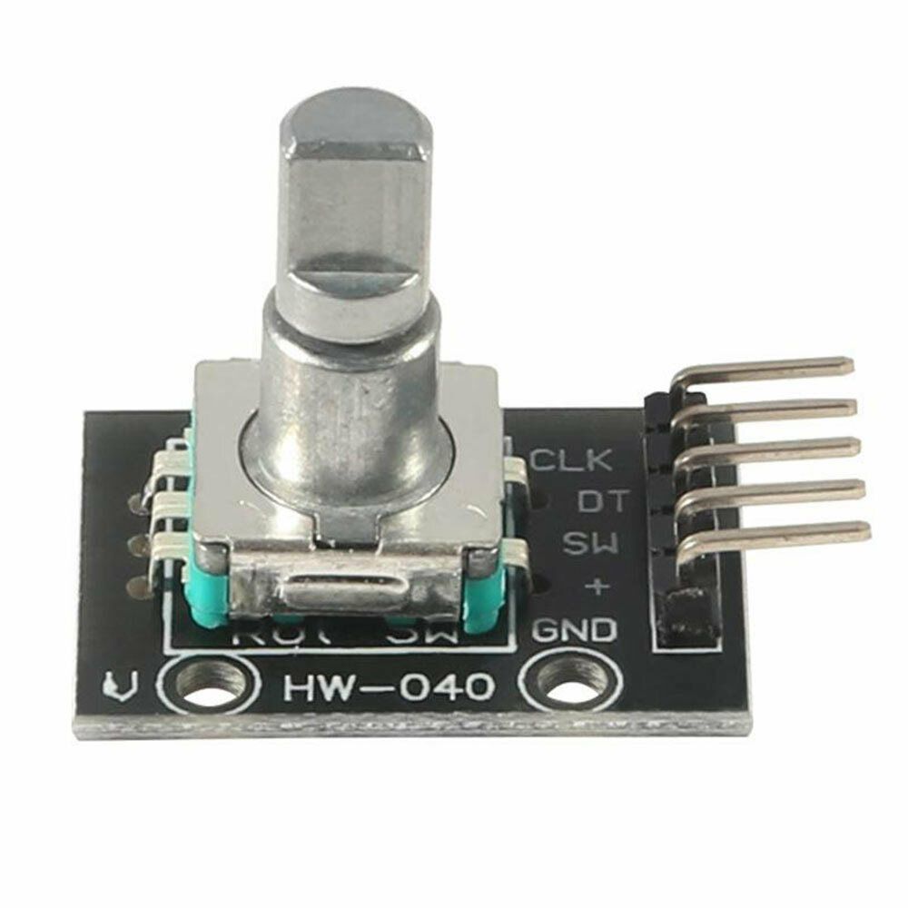 Rotary encoder module met drukknop 10mm D-as EC11 02