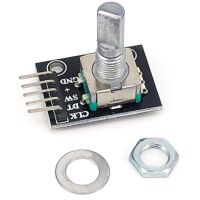 Rotary encoder module met drukknop 20mm D-as schroefdraad