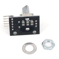 Rotary encoder module met drukknop 20mm D-shaft schroefdraad 02