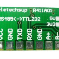 RS485 naar RS232 TTL omvormer module 5V achterkant