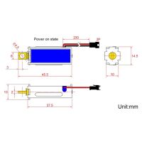 Solenoid 12V 2A Pull 10mm open frame met JST-SM 2P connector TAU-0537 - Afbeelding 7