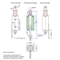 Solenoid 12V 1A Pull 10mm open frame ZYE1-0530 - Afbeelding 6