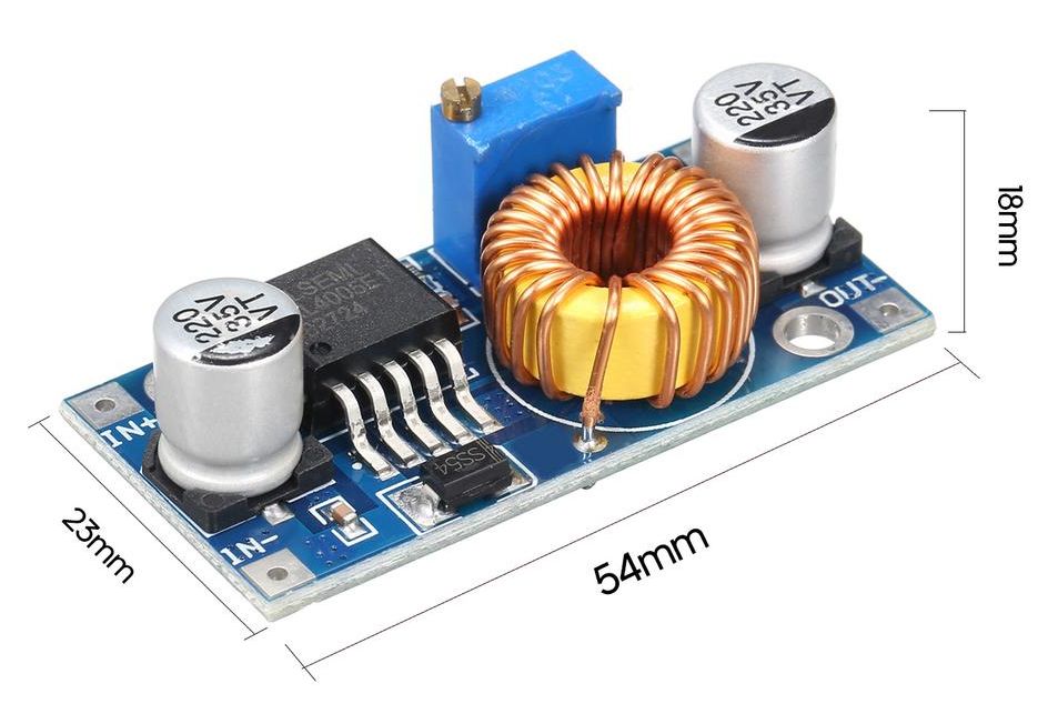 Spanningsregelaar module DC-DC step-down 4-38V naar 1