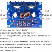 Spanningsregelaar module DC-DC step-down 8A 200W XL4016 pinout