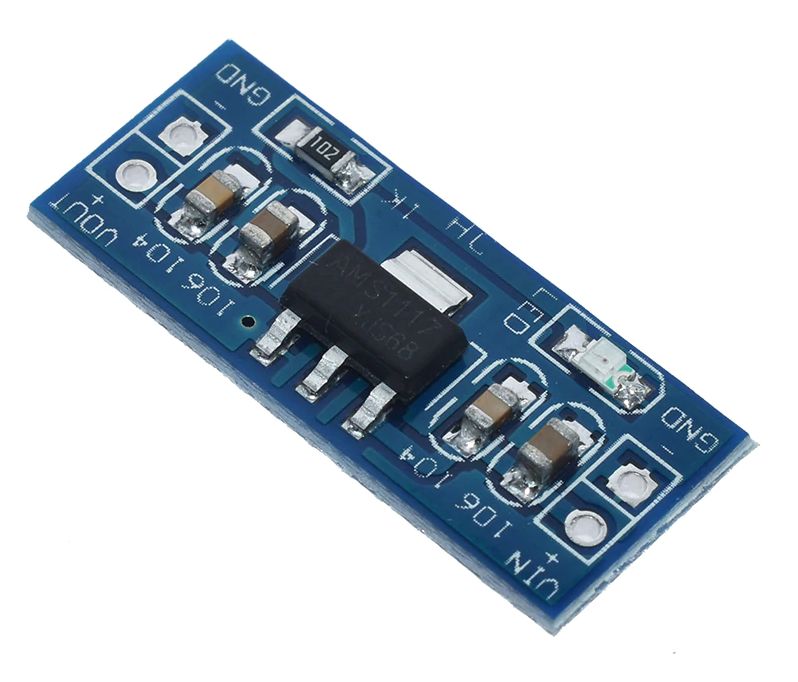 Spanningsregelaar voedings module DC 4.5-12V naar 1.2V AMS1117