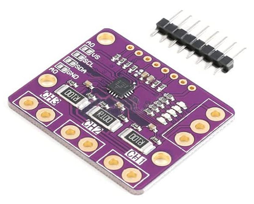 Stroommeter module DC 3.2A 26V max. digitaal I2C 3-kanalen INA3221