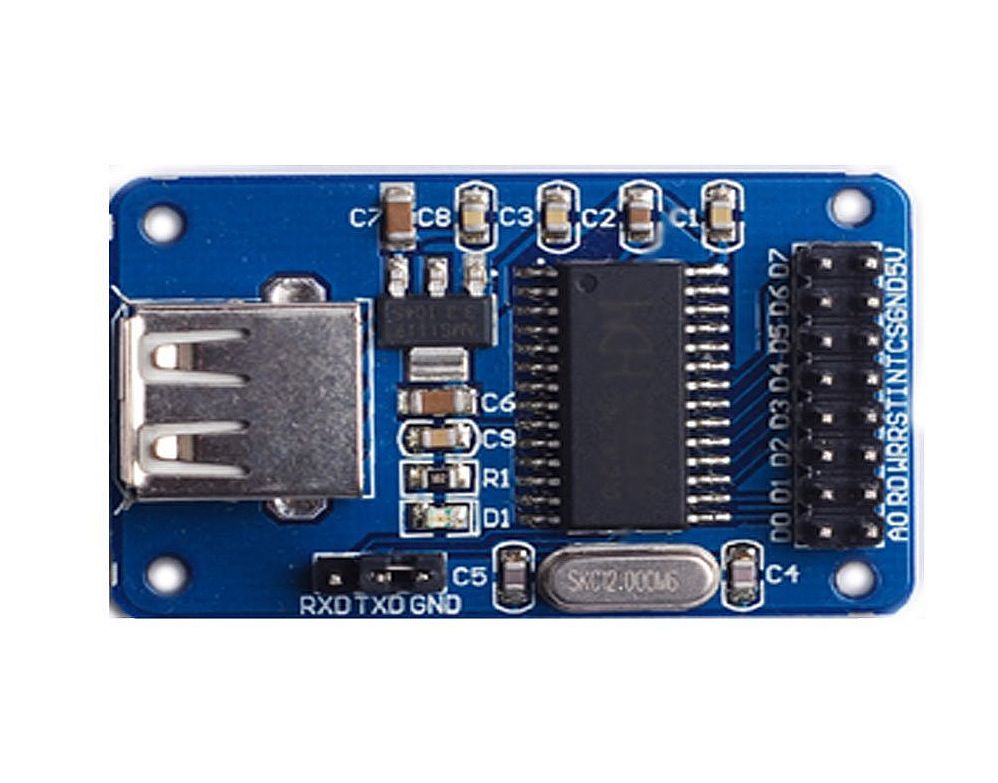 USB controller module voor FAT disk (CH376) bovenkant