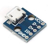 Voeding en Interface module USB-micro female achterkant schuin