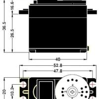 MG995 Servo afmetingen