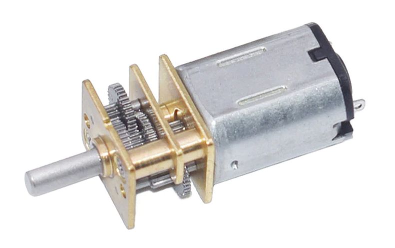 Motor 3V-6VDC met reductiekast 100RPM 3mm D-as GA12-N20