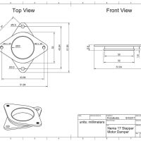 NEMA17 Motor geluid en trillingsdemper maten