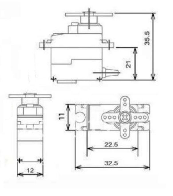 Servo mini TowerPro MG90S details