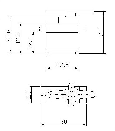 Servo mini TowerPro SG50 details