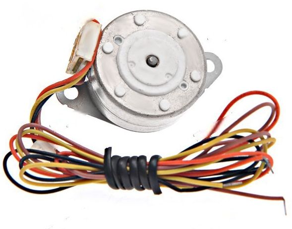 Stappenmotor PM25S-048-ZWQ5 12v DC achterkant