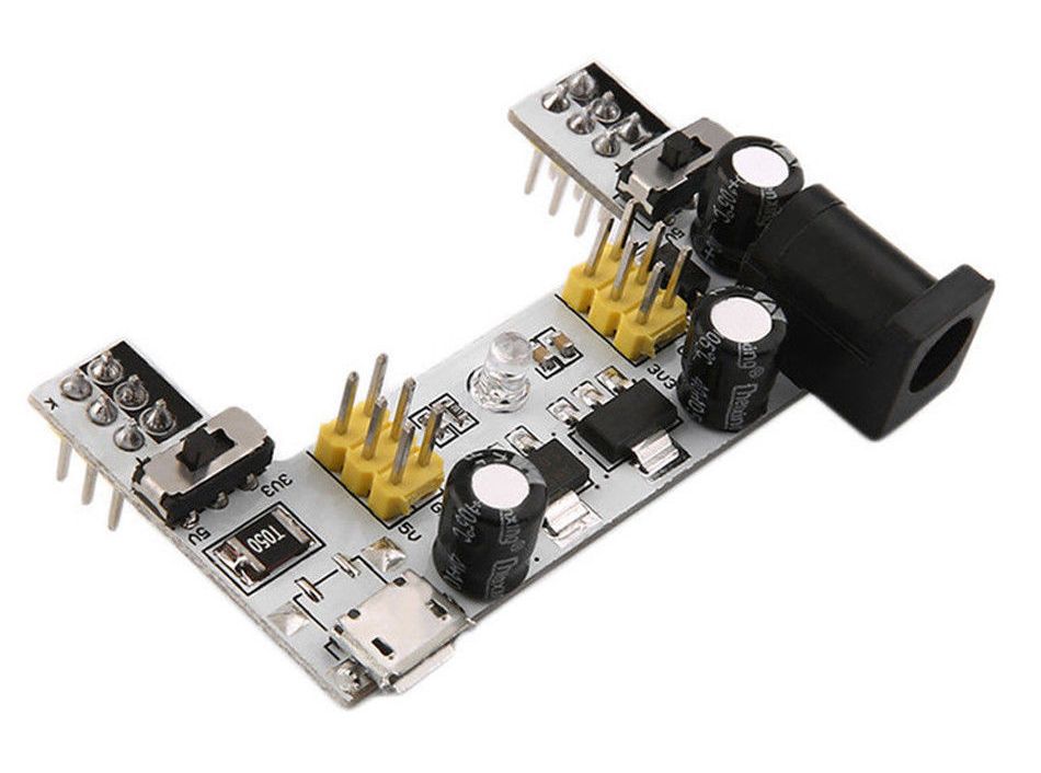 Breadboard Voeding module 3.3V 5.0V USB-micro Power plug