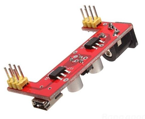 Breadboard Voeding module USB-mini-Power plug (3