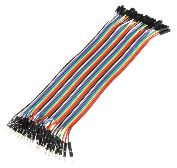 Jumpwires dupont male-female 20cm (4 stuks)