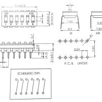 DIP-switch 3-polig 2.54mm pitch LOW-PROFILE zwart - Afbeelding 3