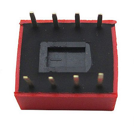 DIP-switch 4-polig rood (2