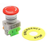 Noodstop schakelaar drukknop draaireset 660V 10A 1xNC 1xNO 24mm LAY37-11ZS - Afbeelding 3