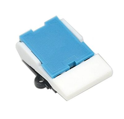 Drukknop Schakelaar terugverend TelefoonHaak H012-10 wit-blauw 01