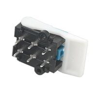 Drukknop Schakelaar terugverend TelefoonHaak 6-Pin 0.2A 60VDC H012-10 wit-blauw - Afbeelding 3