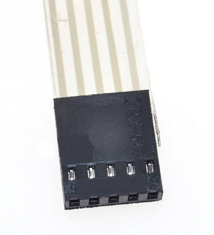 Keypad 1x4 met membraam schakelaars connector