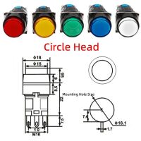 LA16 Serie Drukknop Schakelaar 16mm 5-pin LED 24VDC momentary LA16F-11D vierkant geel - Afbeelding 3