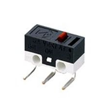 Microswitch 3-polig 1A 125VAC haaks rechts gebogen DSB100R