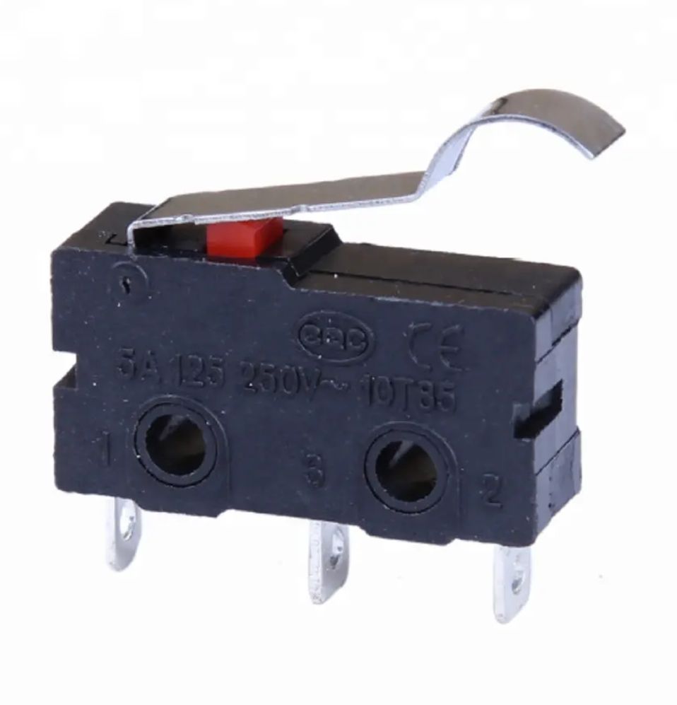 TACT SWITCH KW11-3Z 5A 250V Micro Switch Round Handle 3 Pin N-O N-C For - Foto 4